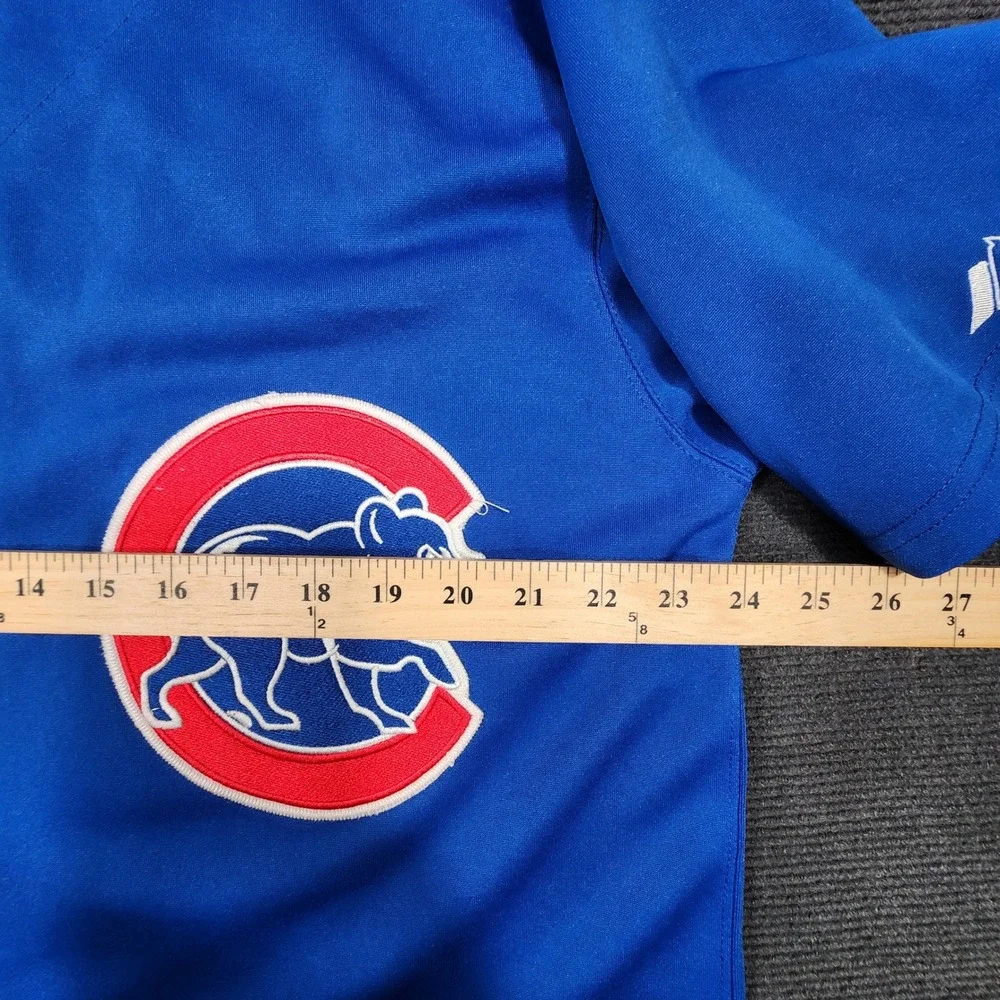 Majestic Ryne Sandberg #23 Chicago Cubs Baseball Jersey Mens Sz52 Blue Retro